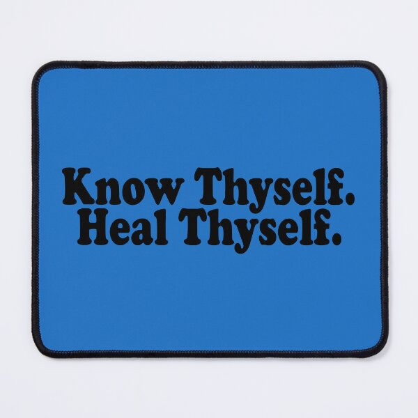 Item preview, Know Thyself Heal Thyself Shirt | Minimalist Spiritual Quote | Self Mastery designed and sold by The True World Order.