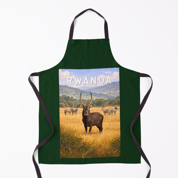 Item preview, Rwanda Illustration Travel Art Vintage designed and sold by KrisSidDesigns.