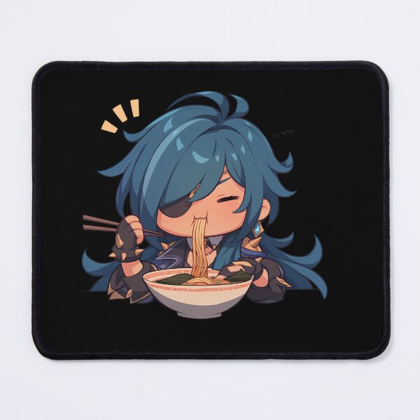 Item preview, Kaeya Genshin Impact Cool Chibi Ramen Slurp designed and sold by mildaclairmo.