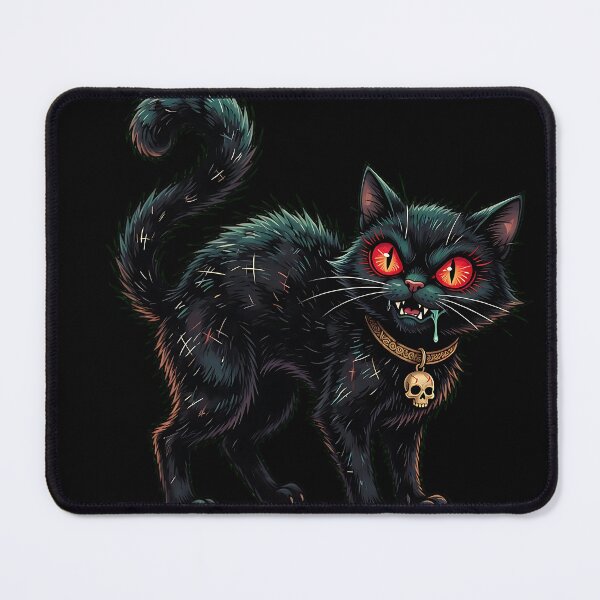 Item preview, Sinister Gothic Black Cat Horror Art designed and sold by Chaotic Cuties.