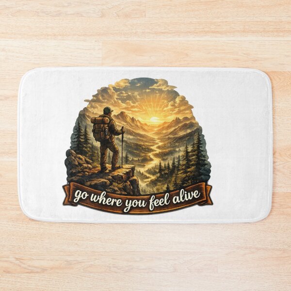 Item preview, Hiker Mountain Sunrise  designed and sold by jgvisualarts.