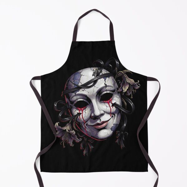 Item preview, Haunting Porcelain Mask Horror Art designed and sold by Chaotic Cuties.