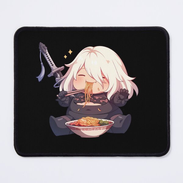 Item preview, A2 Nier Automata Chibi Ramen Gaming Break designed and sold by mildaclairmo.