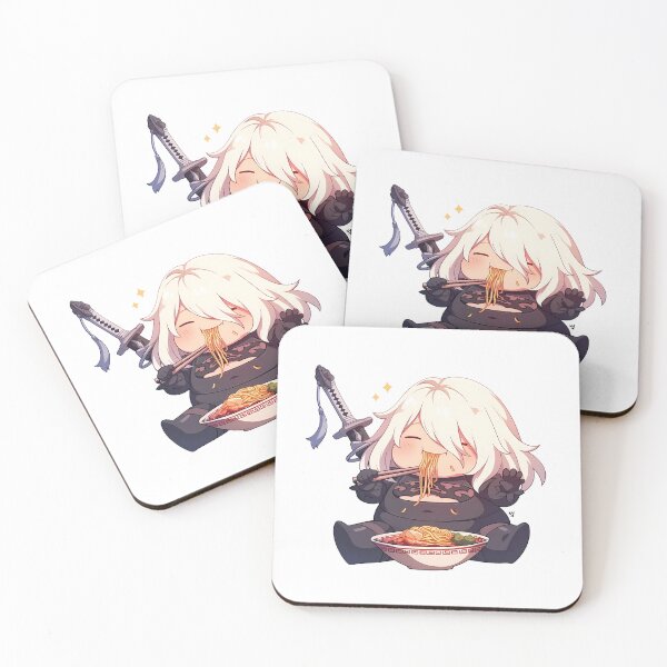 Item preview, A2 Nier Automata Chibi Ramen Gaming Break designed and sold by mildaclairmo.