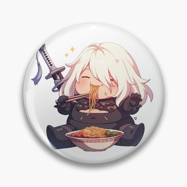 Item preview, A2 Nier Automata Chibi Ramen Gaming Break designed and sold by mildaclairmo.