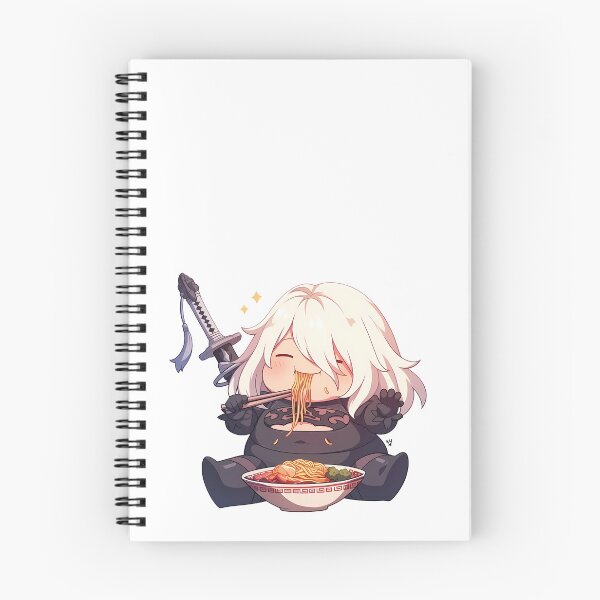 Item preview, A2 Nier Automata Chibi Ramen Gaming Break designed and sold by mildaclairmo.