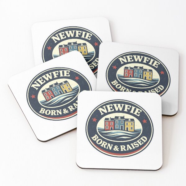 Item preview, Newfie Born & Raised – Newfoundland Jellybean Row Badge designed and sold by EastEndTownie.