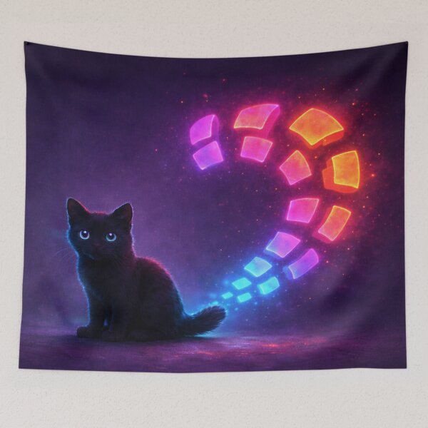 Item preview, Midnight Neon Kitty designed and sold by PurrfectWhisper.