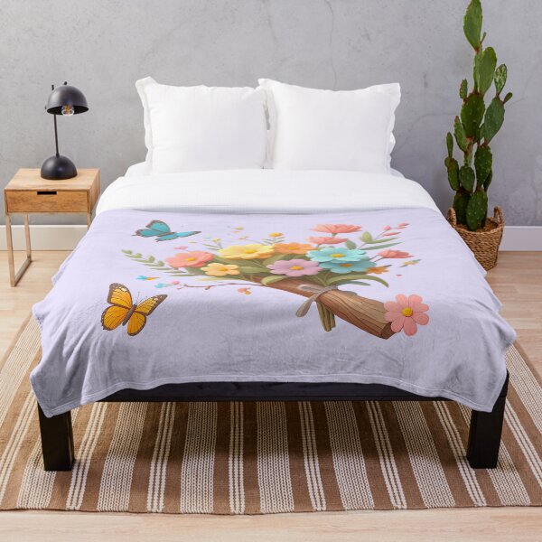 Item preview, Colourful Flowers with letter and butterflies designed and sold by Creative Visualize.