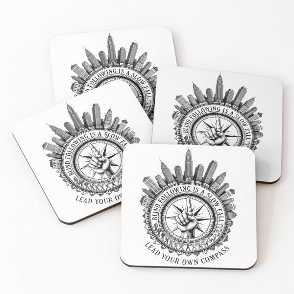 Item preview, Blind Following Is A Slow Fall Compass designed and sold by RajaArtDesign.