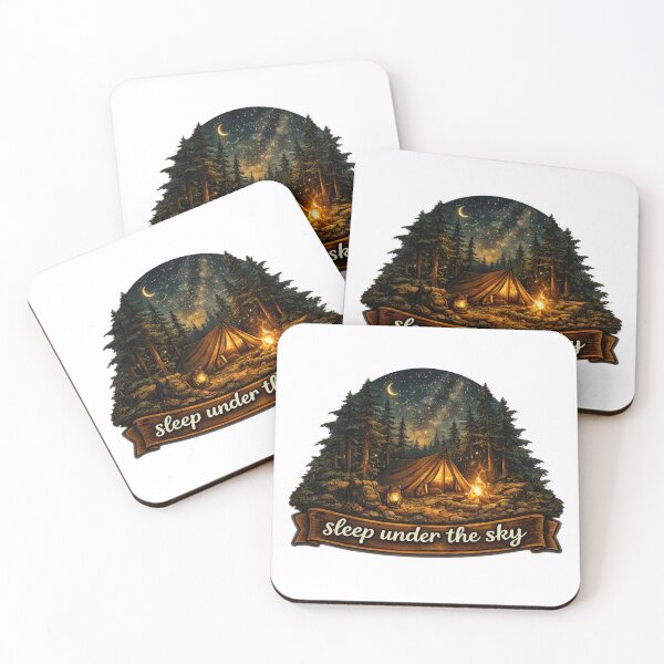 Item preview, Night Camping Forest  designed and sold by jgvisualarts.