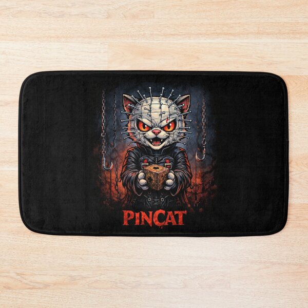 Item preview, Pincat Horror Puzzle Cat Dark Gothic Design designed and sold by VibeFactoryOfc.