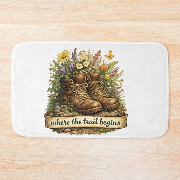 Item preview, Hiking Boots Wildflower designed and sold by jgvisualarts.