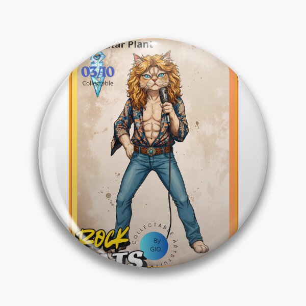 Item preview, The Golden God (Robert Plant Cat Edition) designed and sold by RockatsShop.