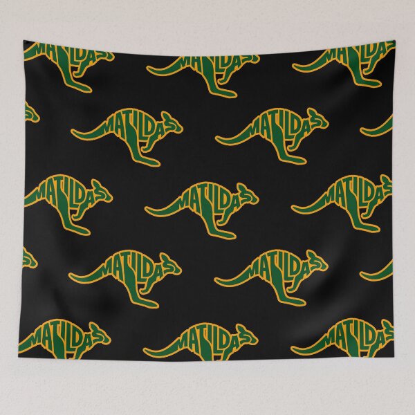 Item preview, Matildas Kangaroo Word Art Silhouette - Australian Soccer Fan Gear designed and sold by H Jonas.