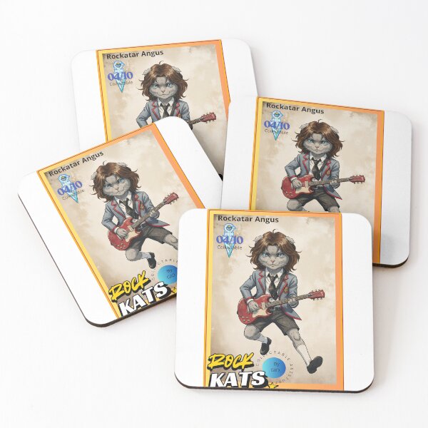 Item preview, High Voltage Cat (Angus Young Cat Edition) designed and sold by RockatsShop.