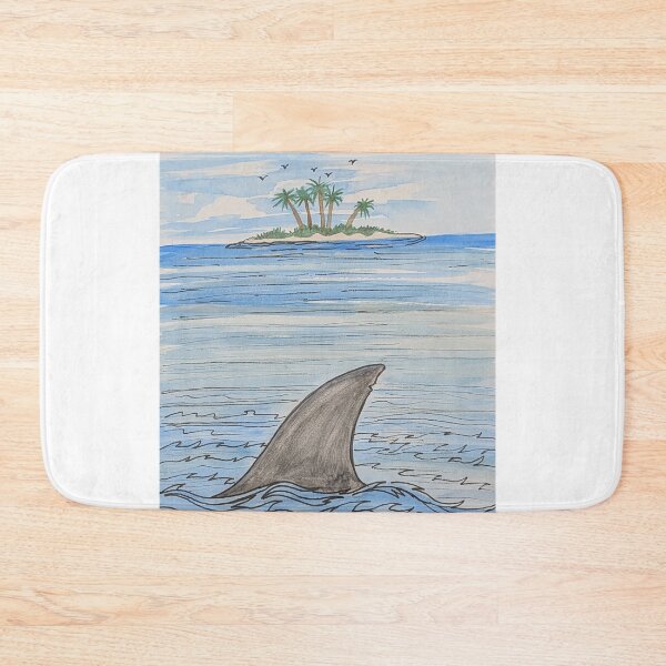 Item preview, Shark circling the island  designed and sold by Matt Starr Fine Art .