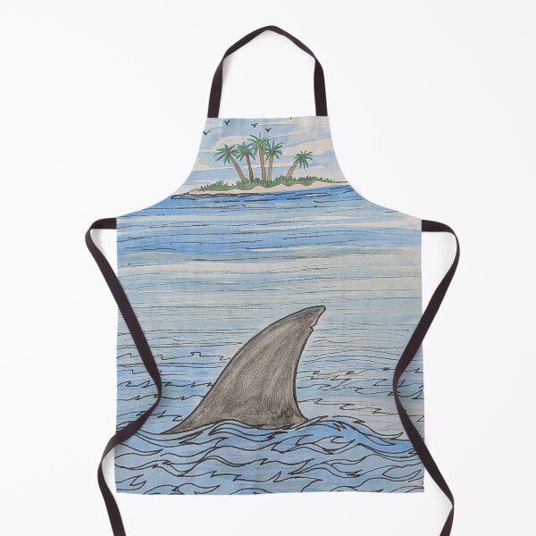 Item preview, Shark circling the island designed and sold by Matt Starr Fine Art .