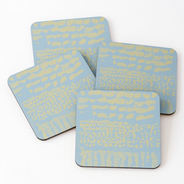 Item preview, Three Grains Textured Monoprint - Sky + Gold designed and sold by Irene Estelle.