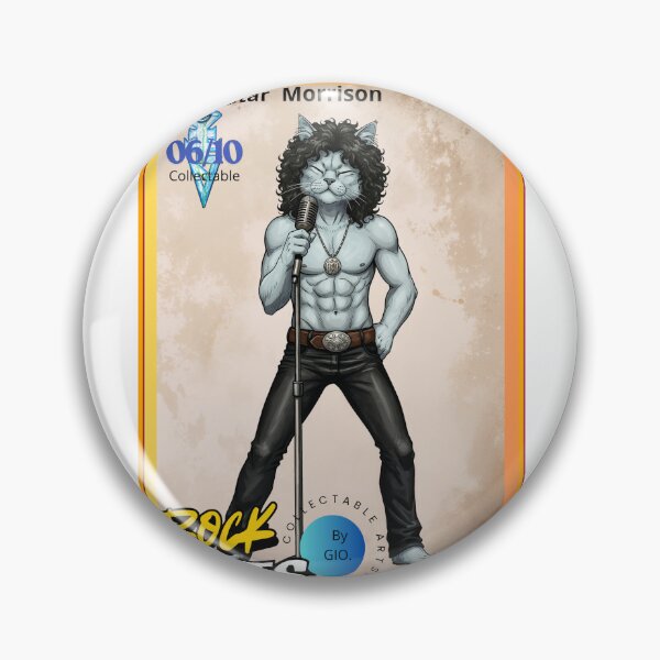 Item preview, The Lizard King Cat (Jim Morrison Cat Edition) designed and sold by RockatsShop.