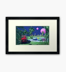 Poolside Pop Art Framed Print