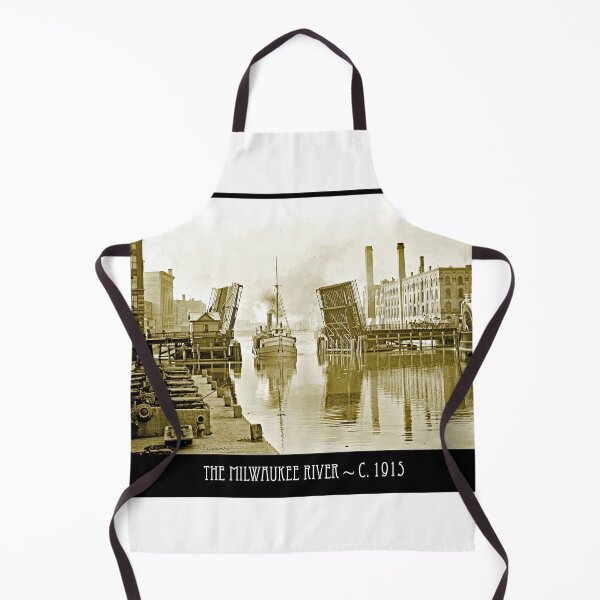 Item preview, Milwaukee River Commerce, Business District,  c 1915, Milwaukee, Wisconsin designed and sold by AMacGPhilly.