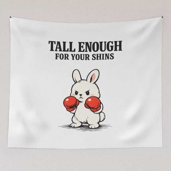 Item preview, Tall Enough for Your Shins Cute Bunny Rabbit designed and sold by faridman.