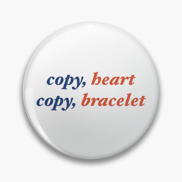Item preview, copy heart, copy bracelet designed and sold by Green Crayon Art.