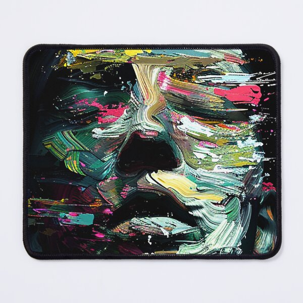 Item preview, Emotional Reincarnation: Abstract Colorful Face Dramatic Digital Painting designed and sold by DEC02.