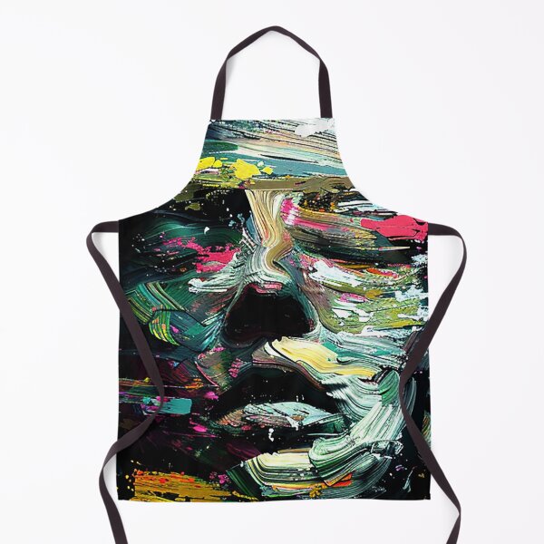 Item preview, Emotional Reincarnation: Abstract Colorful Face Dramatic Digital Painting designed and sold by DEC02.