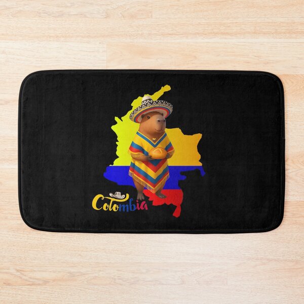 Item preview, Capybara Poncho Hat and Colombian Bread designed and sold by ArtMochis.