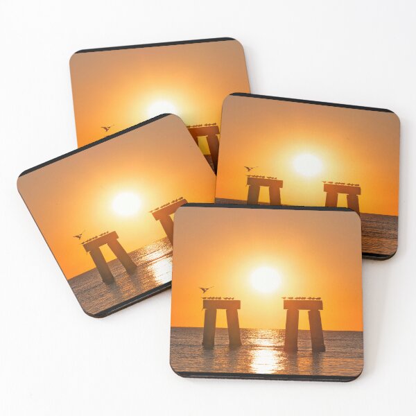 Item preview, Sunset over Fort Myers Beach pier designed and sold by Alex Preiss.