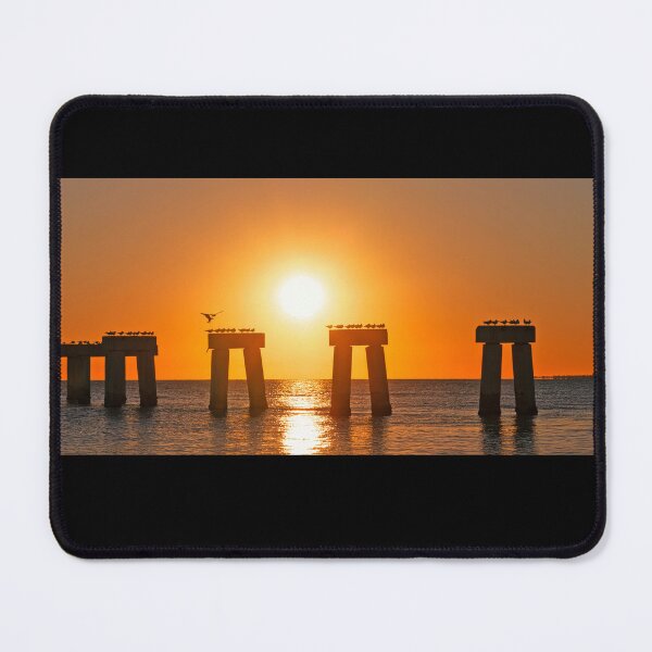 Item preview, Sunset over Fort Myers Beach pier designed and sold by Alex Preiss.