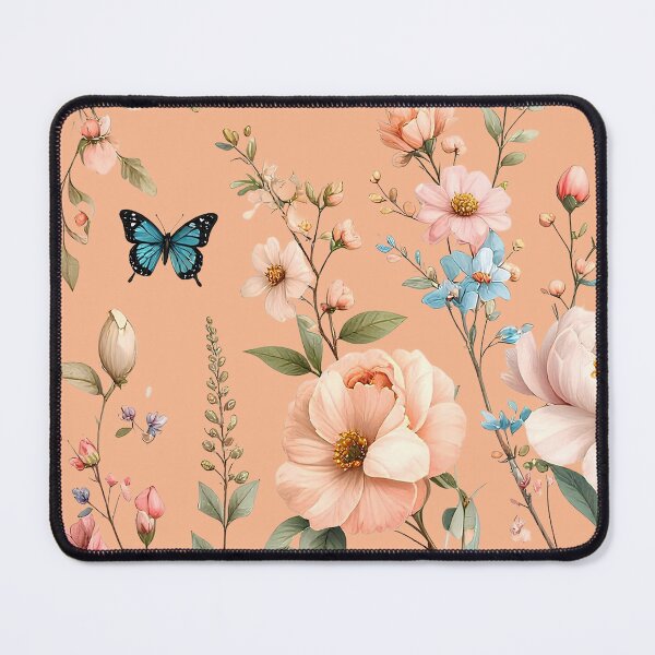 Aperçu de l'œuvre Fleurs colorées avec des papillons créée et vendue par Creative Visualize.