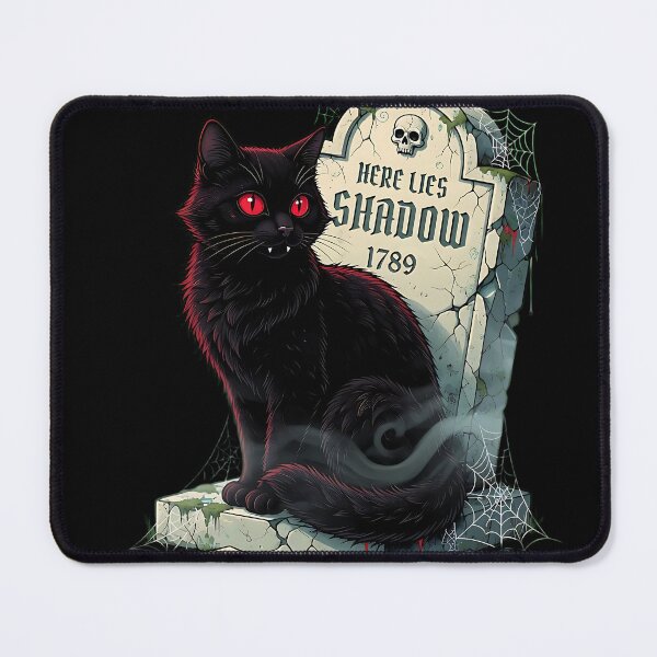 Item preview, Creepy Gothic Black Cat Horror Art designed and sold by Chaotic Cuties.