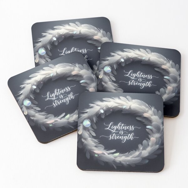 Item preview, Lightness Is Strength – Feather Wreath Design designed and sold by Cristhian Almanza.