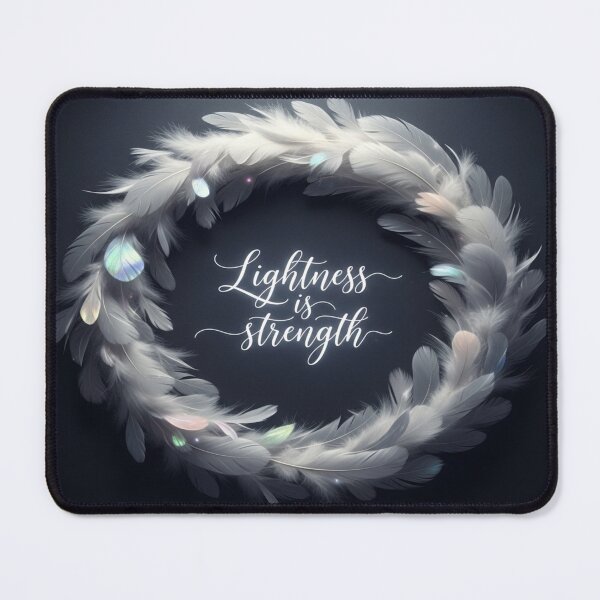 Item preview, Lightness Is Strength – Feather Wreath Design designed and sold by Cristhian Almanza.