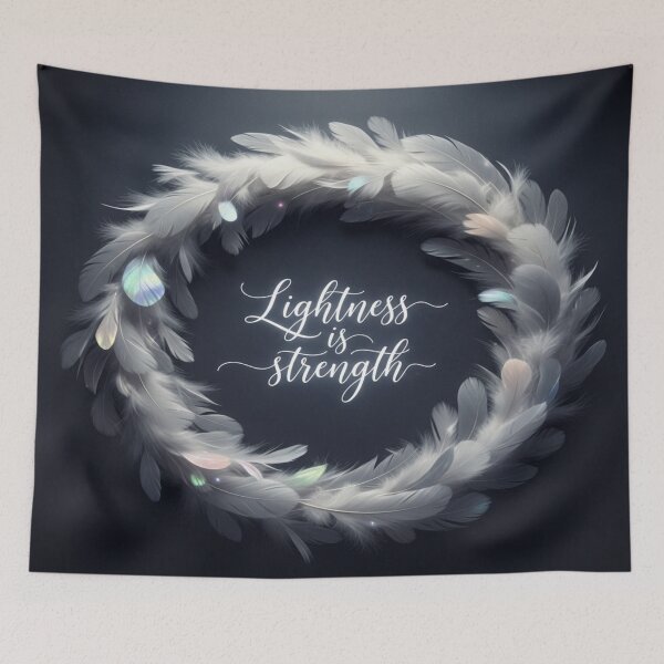 Item preview, Lightness Is Strength – Feather Wreath Design designed and sold by Cristhian Almanza.
