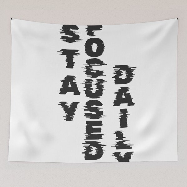 Item preview, Stay Focused Daily Motivational Sticker – Study & Work Motivation designed and sold by ascendzero.