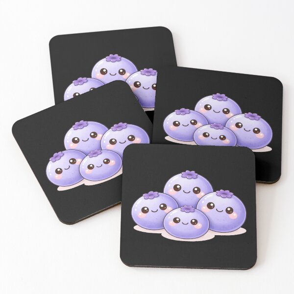 Item preview, Cute Blueberry Kawaii Fruit Character Pack designed and sold by ImagenFusionP.