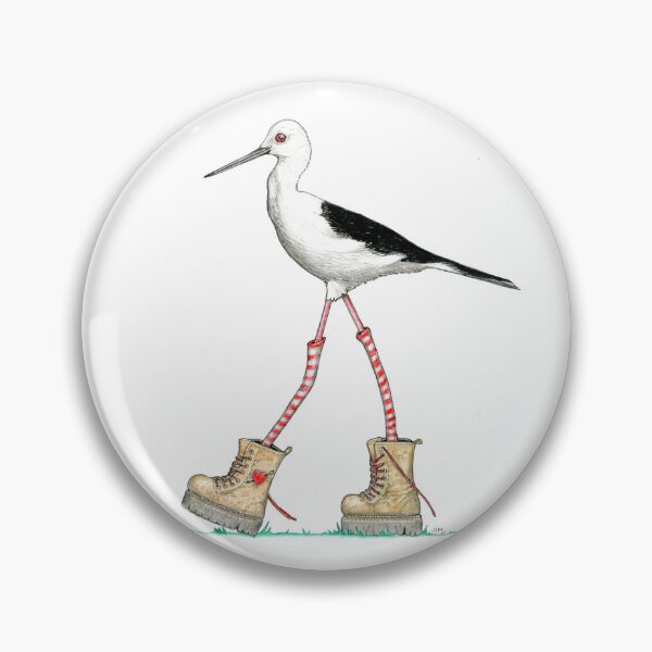 Item preview, Black winged stilt in boots designed and sold by JimsBirds.