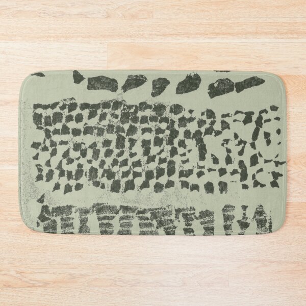 Item preview, Three Grains Textured Monoprint - Tea + Pine designed and sold by Irene Estelle.