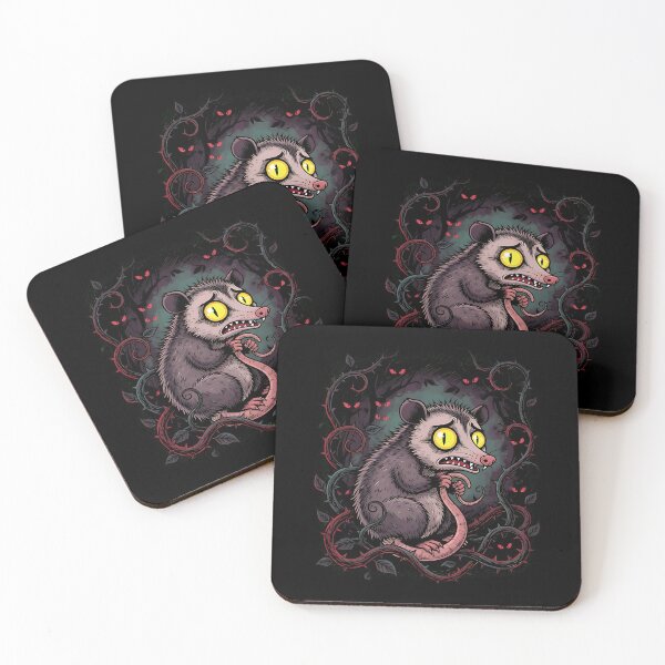 Item preview, Anxious Creepy Possum Horror Art designed and sold by Chaotic Cuties.