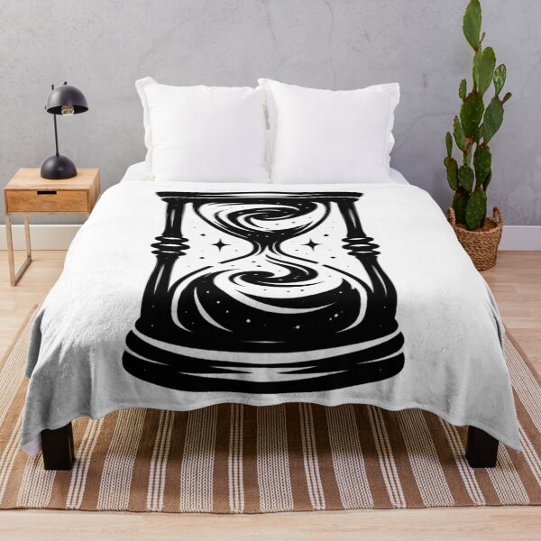 Item preview, Cosmic Hourglass Symbol – Minimalist Time & Universe Black Silhouette Design designed and sold by MonkeyVibe.