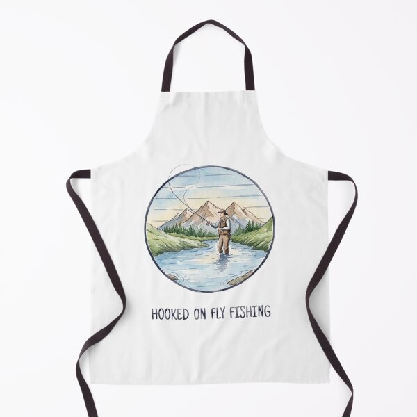Item preview, Hooked on fly fishing watercolor designed and sold by Stefanrajzer.