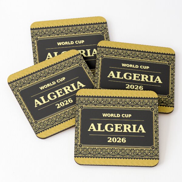 Item preview, Algeria Football Fan 2026 Black Gold Luxury — Soccer Fan Gift designed and sold by BrickByDream.