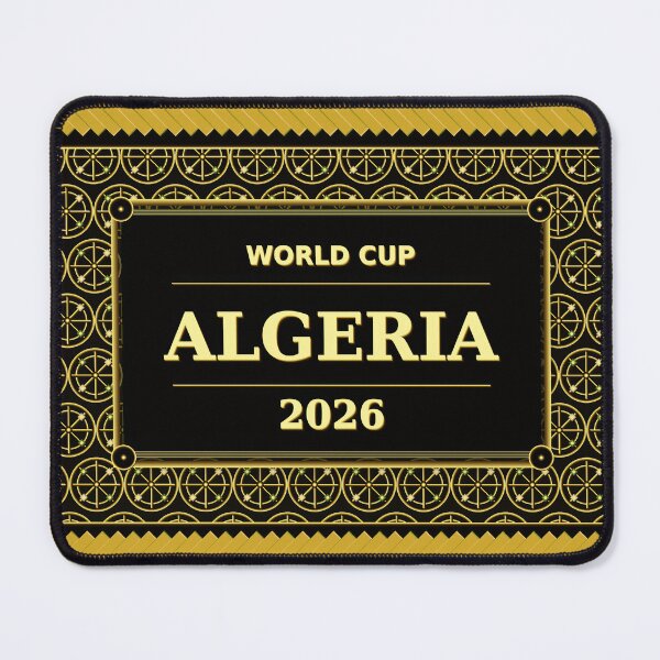 Item preview, Algeria Football Fan 2026 Black Gold Luxury — Soccer Fan Gift designed and sold by BrickByDream.