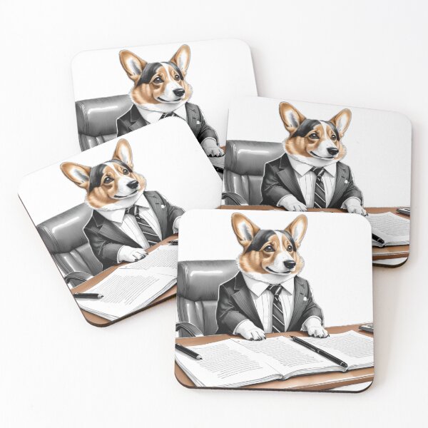Item preview, Business Corgi designed and sold by Mia's Menagerie.