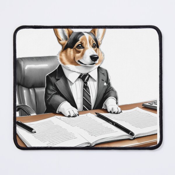Item preview, Business Corgi designed and sold by Mia's Menagerie.