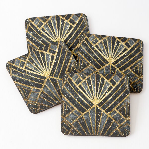 Item preview, Art Deco Glamorous Golden Diamond-Shaped Design Pattern designed and sold by DEC02.